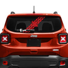 Jeep Renegade Heckklappen-Fenster-Logo, Reifenspur, Vinyl-Aufkleber
 2