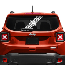 Individuelle Schriftzug-Reifenspuren-Heckklappenfenster Vinyl-Aufkleber für Jeep Renegade 3