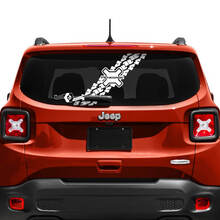 Jeep Renegade Heckklappen-Fenster-Logo, Reifenspur, Vinyl-Aufkleber
 3