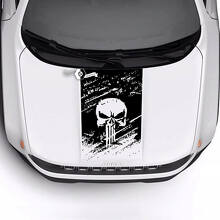 Jeep Renegade Trailhawk Sport Skull Destroyed Battered Hood Logo Stripe Vinyl Aufkleber Aufkleber
 2