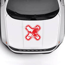 Individuell bedruckter Motorhaubenaufkleber mit Weißkopfseeadler Vinylfolie 2 für Jeep Renegade 3