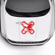 Jeep Renegade Trailhawk Sport Hood Logo Weißkopfseeadler Vinyl Aufkleber Aufkleber
 3