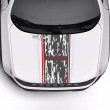 Jeep Renegade Trailhawk Sport Battered Destroyed Hood Trim Stripe Vinyl Aufkleber Aufkleber 2 Farben
 2