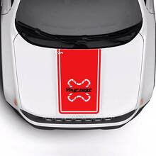 Individuelles Text-Motorhaubenleisten-Vinylaufkleber 2 Farben für Jeep Renegade Trailhawk 3