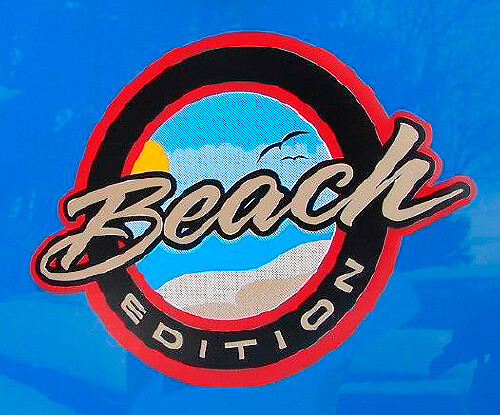 Beach Edition Abzeichen Emblem Vinyl Aufkleber Decal 2 für Jeep Truck