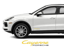 2x Porsche Cayenne Logo Türaufkleber
 2