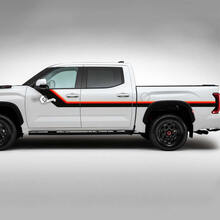 Paar Toyota Tundra TRD Retro Vintage Türen Bett Streifen Kit Vinyl Aufkleber Aufkleber 2 Farben
 2