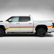 Paar Toyota Tundra TRD Retro Vintage Türen Bett Streifen Kit Vinyl Aufkleber Aufkleber 3 Farben
 2