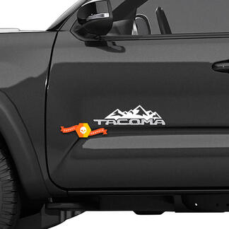 2 Toyota Tacoma Side Doors Mountain Fits TRD Pro Sport SR5 Vinyl Aufkleber Aufkleber Kit
