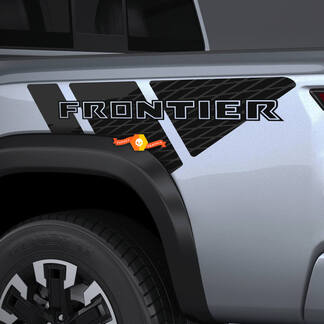 Paar Nissan Frontier Bed Fender Side PickUp Truck Aufkleber Aufkleber 2 Farben
