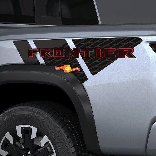 Vinyl-Aufkleber-Kit für die Bettschiene des Nissan Frontier