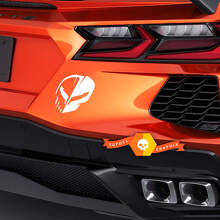 Jake Skull Vinyl-Aufkleber für die hintere Stoßstange des Chevrolet Corvette C8 Z06_2