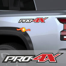 2X PRO-4X 4 Farben Nissan Titan Frontier 4x4 Off-Road Truck Nachttisch beidseitige Aufkleber Aufkleber 4x4 Grafiken Nismo
 2