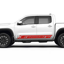 2 Nissan Aufkleber Rocker Panel Side Nissan Frontier Stripe Vinyl Sticker Kit
 2