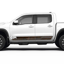 2 Nissan Aufkleber Rocker Panel Side Topographic Map Nissan Frontier Stripe Vinyl Sticker Kit 2 Farben
 2