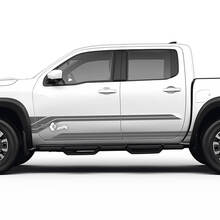 2 Nissan Aufkleber Rocker Panel Doors Side Nissan Frontier Stripe Vinyl Sticker Kit
 2