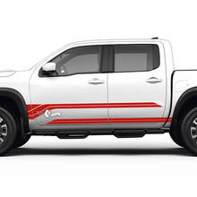 2 Nissan Aufkleber Rocker Panel Doors Side Nissan Frontier Stripe Vinyl Sticker Kit
 3