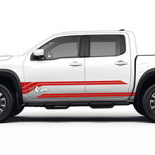 Kotflügelverkleidungs-Türstreifen Vinyl-Aufkleber Set für Nissan Frontier_3