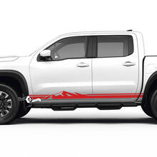 2 Nissan Aufkleber Türen Berge Nissan Frontier Streifen Vinyl Aufkleber
 2