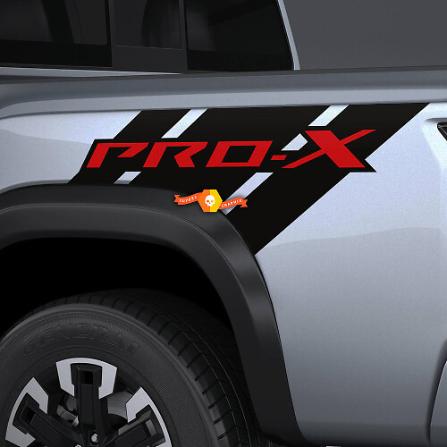 PRO-X Heck Seiten Vinyl-Aufkleber Paar für Nissan Frontier