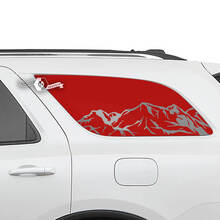 Paar Dodge Durango Seitentüren Heckfenster Berge Aufkleber Vinyl Aufkleber
 2