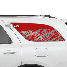 Paar Dodge Durango Side Rear Window Mountains Aufkleber Vinyl-Aufkleber
 2