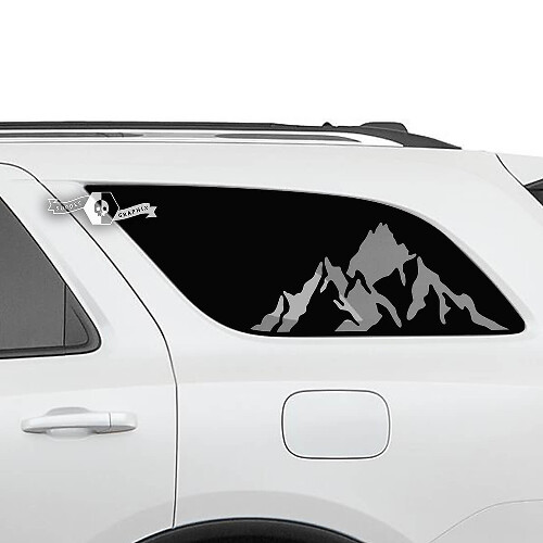 2x Dodge Durango Side Rear Window Mountains Aufkleber Vinyl Aufkleber
