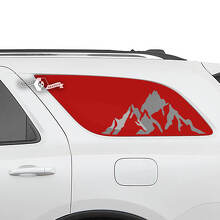 2x Dodge Durango Side Rear Window Mountains Aufkleber Vinyl Aufkleber
 2
