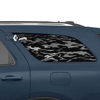 Paar Dodge Durango Seiten-Heckfenster-Wrap-Aufkleber aus Vinyl
 1