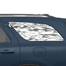 Paar Dodge Durango Seiten-Heckfenster-Wrap-Aufkleber aus Vinyl
 2
