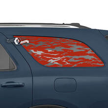 Paar Dodge Durango Seiten-Heckfenster-Wrap-Aufkleber aus Vinyl
 3