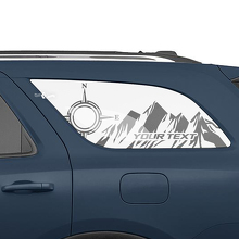 Mountains Style hintere Seitenscheiben-Vinylaufkleber-Set für Dodge Durango_2