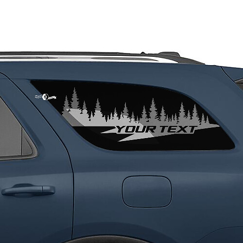 Pine Forest Aufkleber für Seitenscheiben hinten, 2-teilig, für Dodge Durango