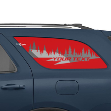 Pine Forest Aufkleber für Seitenscheiben hinten, 2-teilig, für Dodge Durango_3