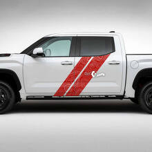 Topografische Karte Doppelstreifen Vinyl-Aufkleber-Set für Toyota Tundra_3