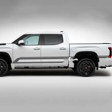 Paar Toyota Tundra Vintage Retro-Türen, Bettseite, hintere Kotflügelverkleidung, Doppelstreifen, Vinyl-Aufkleber
 2