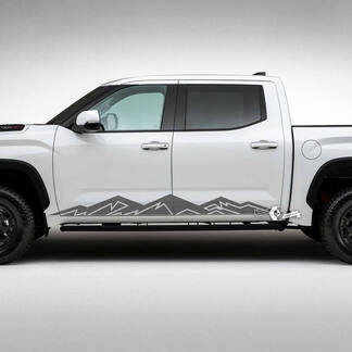 Paar Toyota Tundra Rocker Panel Berge Seitenstreifen Vinyl Aufkleber Aufkleber
