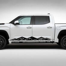 Paar Toyota Tundra Rocker Panel Berge Seitenstreifen Vinyl Aufkleber Aufkleber
 2