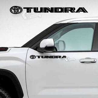 Paar Toyota Tundra Doors Logo Side Stripes Vinyl Sticker Aufkleber
 1