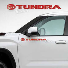 Paar Toyota Tundra Doors Logo Side Stripes Vinyl Sticker Aufkleber
 3