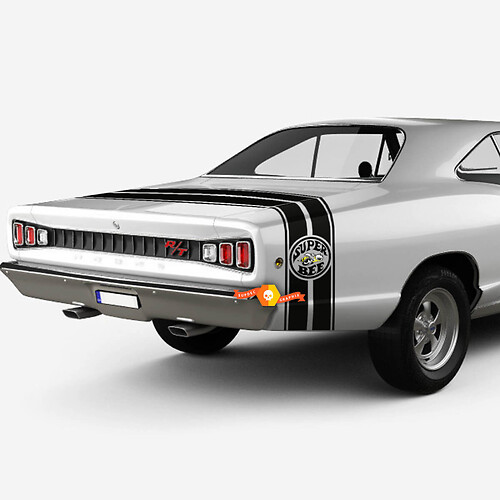 Dodge 1969 Super Bee Tail Band Stripe Vinyl Aufkleber Aufkleber Grafik
