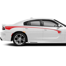 GT-Logo individuelles Text-Seitenstreifen Vinyl-Aufkleber-Set für Dodge Charger_2