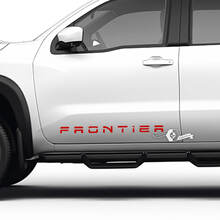 Paar Nissan Frontier Autoaufkleber Grafikaufkleber Seitentüren Logo Vinyl Grafikaufkleber
 3