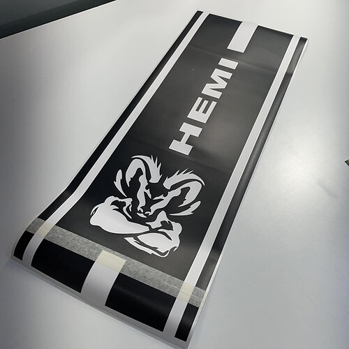 Hemi Muscle Dodge Ram Rebel Mopar Hood Cut Vinyl Aufkleber Aufkleber Streifen Grafik
