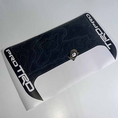 TRD Pro Topografischer Stil Hauben Vinylaufkleber Sticker für Toyota Tacoma 2016-2024