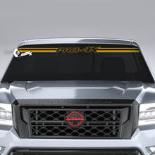 Windschutzscheibe Nissan Frontier PRO-4X Line Trim Vinyl Aufkleber Aufkleber Grafiken
 3