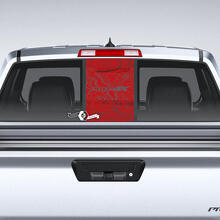 Pro-4X Topographischer Stil Heckscheiben-Aufkleber für Nissan Frontier_2