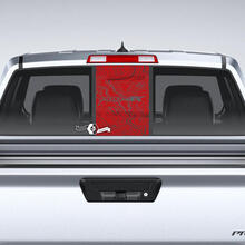 Fensterglas Nissan Frontier Pro-4X Topografische Karte Heckklappe Vinyl Aufkleber Aufkleber Grafiken
 2