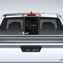 Pro-4X Topographischer Stil Heckscheiben-Aufkleber für Nissan Frontier_3