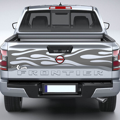 Nissan Frontier Tailgate Flame Vinyl Aufkleber Aufkleber Grafiken
